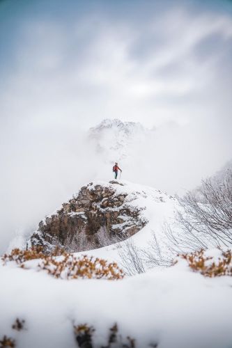 Skitour in the Belledonne Massif