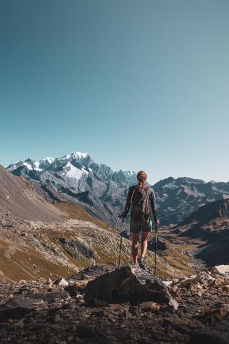 Vue sur le Mont Blanc dans le Beaufortain